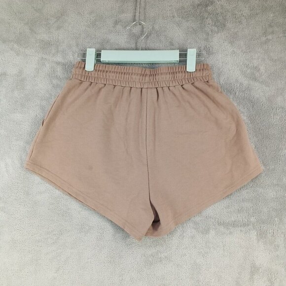 Automet Sweatshorts Size SMALL(4-6) Rayon Casual Terry Knit Taupe Athleisure - Picture 8 of 10